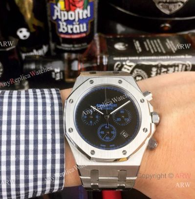Copy Audemars Piguet Royal Oak Stainless Steel Blue Sub-dials Watch